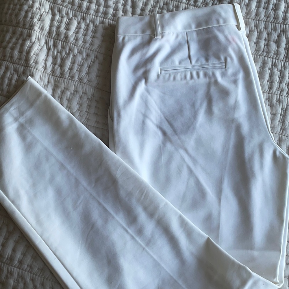 Banana Republic White Dress Pants 10R